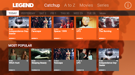 Android application Legend screenshort