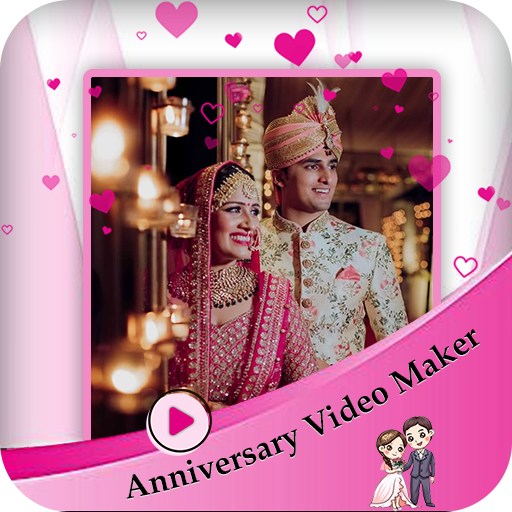 Anniversary video maker logo