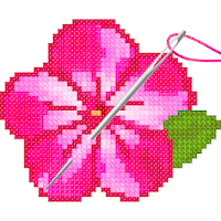 Flowers Cross Stitch : Adult Color By Number Book