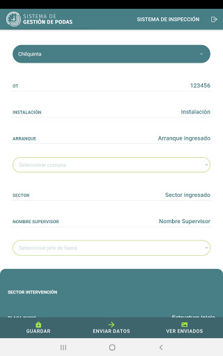 Android application SGP Foresta Servicios screenshort
