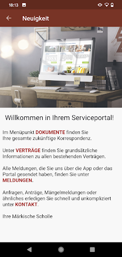 Android application Mein Scholle-Portal screenshort