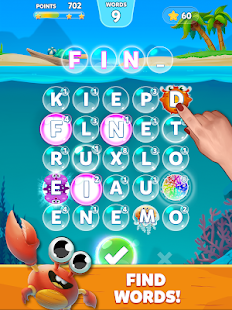 Bubble Words - Word Games Puzzle Screenshot