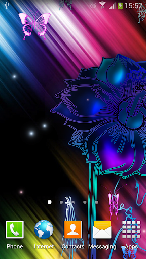 Neon Butterfly Live Wallpaper Screen 3