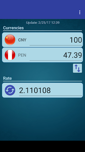 Android application CHN Yuan x Peruvian Nuevo Sol screenshort