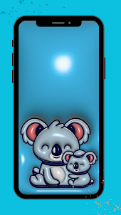 Cute Blue Koala Wallpaper HD