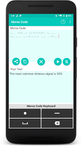 Morse Code Screen 3