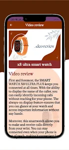 x8 ultra smart watch Guide