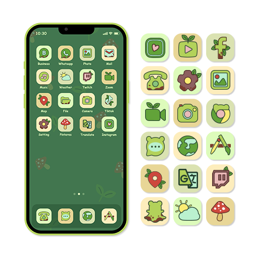 Wow Frog Theme - Icon Pack