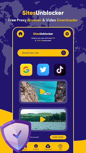 Sites Unblocker-Fast Proxy VPN Screen 3