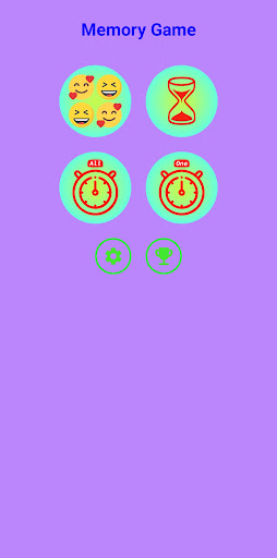Android application Memory Game screenshort