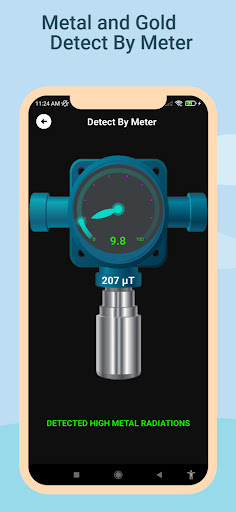 Android application Metal and Gold Detector screenshort
