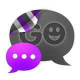 GO SMS THEME - Smooth Purple icon