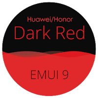 Dark Red EMUI 9.1 Theme  Blac