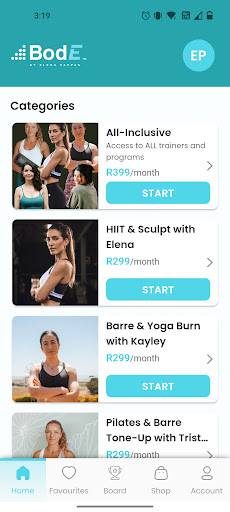 Bode fitness Screen 2