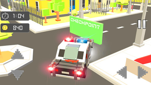 Pixel Police Car - Cop Chase