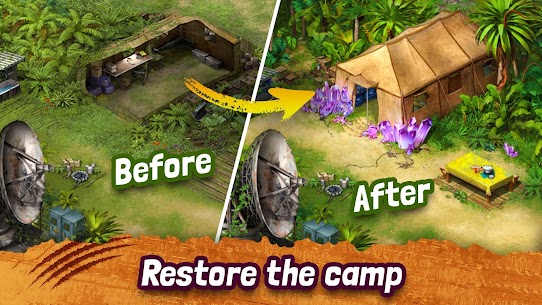 Survivors: Match 3 MOD APK Lost Island (Unlimited Diamonds) 10