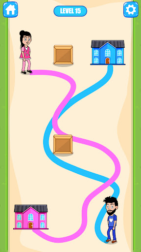 Draw To Home - Draw The Line 1.5 screenshots 1