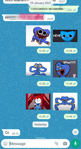 Huggy Wuggy stickers for whats