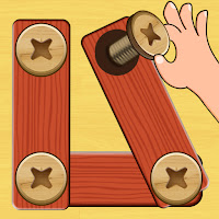 Wood Nuts and Bolts Puzzle