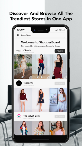 Android application ShopperBoard: Fashion Shopping screenshort