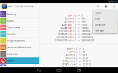 screenshot of Maths Formulas Lite