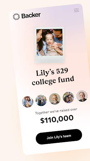 Android application Backer: Smart 529 Savings screenshort