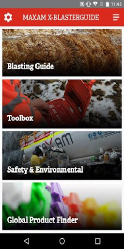 Android application X-BLASTERGUIDE screenshort