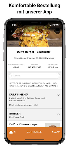 Dulfs Burger Screen 2
