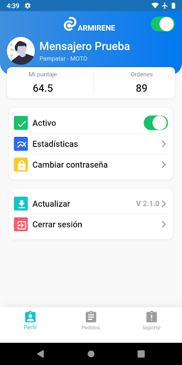 Armirene Mensajería Screen 2