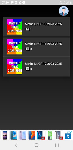 Maths Lit Discussion app Screen 3