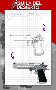Cómo dibujar armas paso a paso - Aplicaciones en Google Play