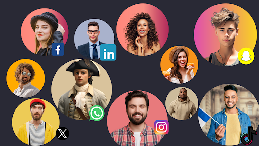 Android application Studio de photos de profil. screenshort