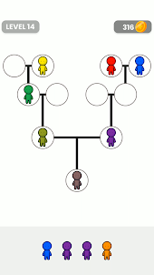 Colored Family Tree