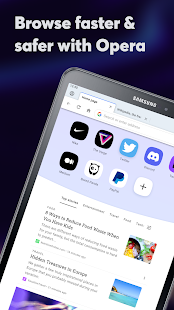 Opera browser beta with AI Screenshot