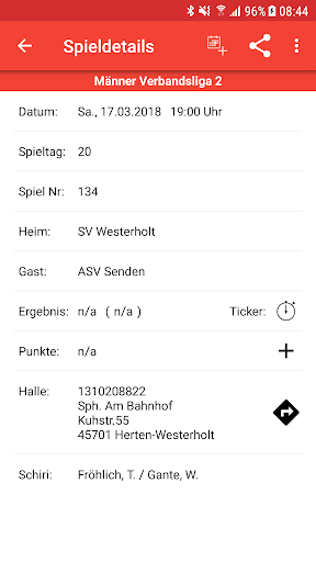 SV Westerholt Handball Screen 3