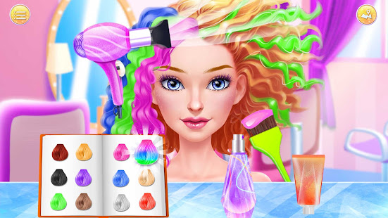 Hair Stylist Fashion Salon ❤ Rainbow Unicorn Hair 2.1 screenshots 3
