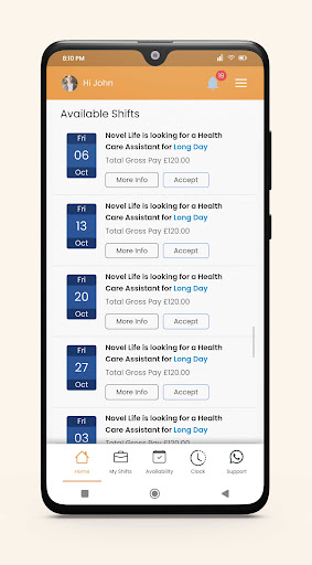 Total Care Options Screen 2
