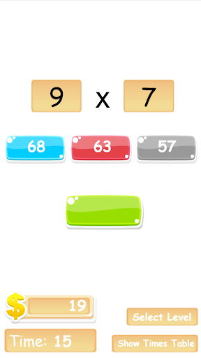 Android application Multiplication Practice - Kids screenshort