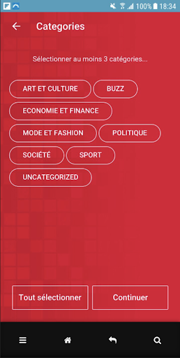 Android application Le7tv Francophone screenshort