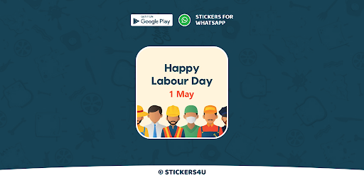 Android application Labor Day Blessing Stickers screenshort