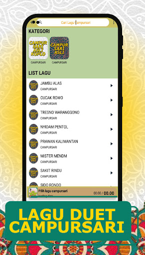 Android application Lagu Duet Campursari Lirik Ful screenshort