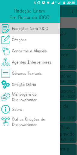 Android application Redação Enem: Em Busca do 1000 screenshort