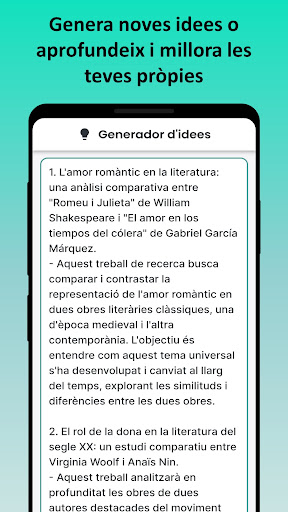 Android application Treball de Recerca screenshort