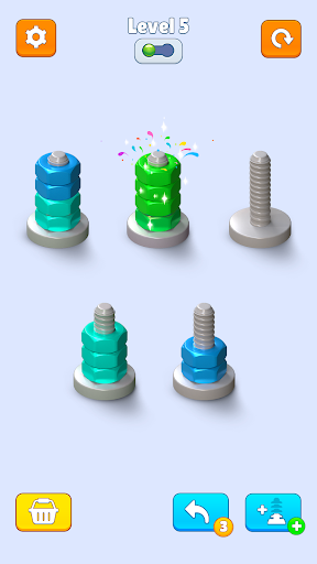 Nuts & Bolts: Color Sort Game screenshots 1