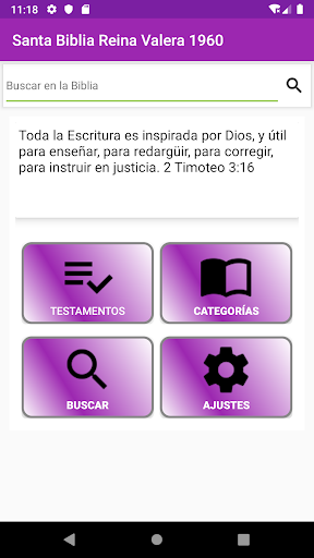 Android application Mi Biblia Reina Valera 1960 screenshort