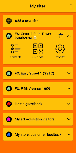 QR Contacts Screen 3