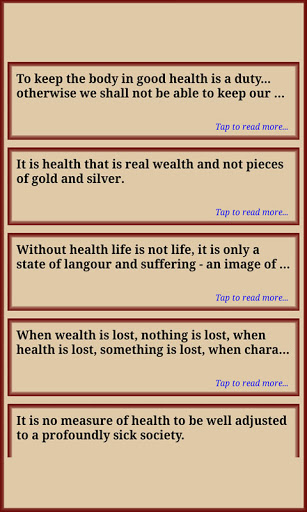 Healthy Life Quotes Screen 3