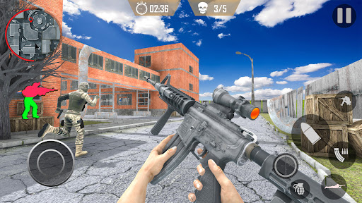 Android application FPS Gun Game Commando Shooting screenshort