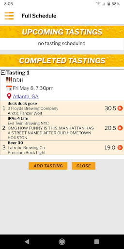 Fantasy Beer League Screen 3