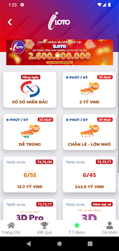 iLOTO - Xổ số miền Bắc Screen 2